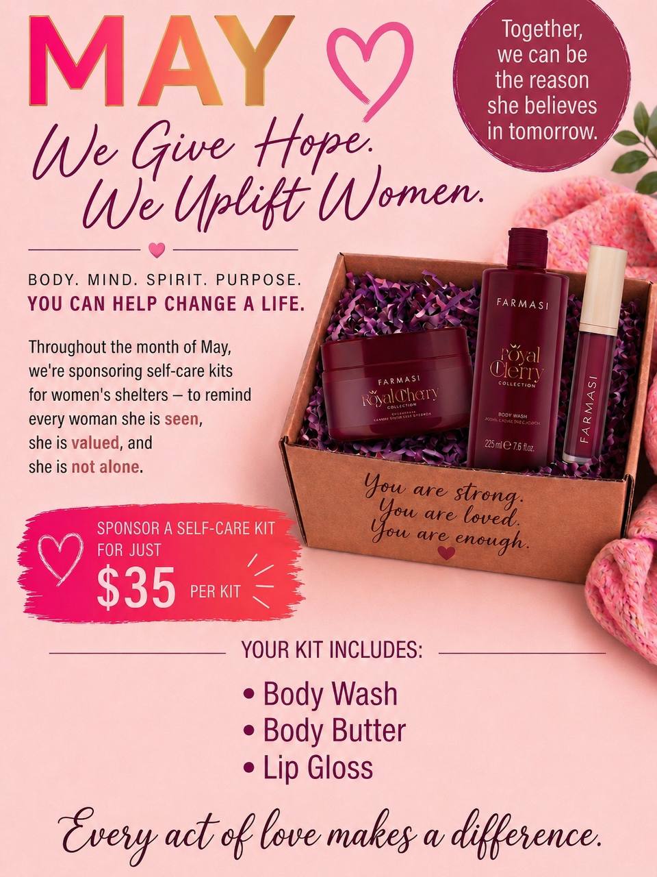 Mission in May Self-Care Kit Sponsorship